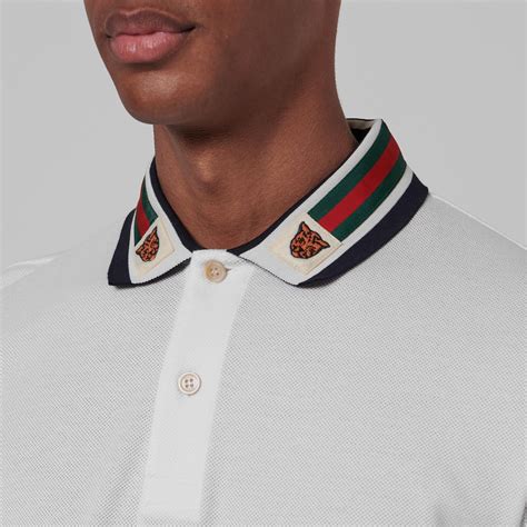 gucci white t shirt tiger|Gucci tiger collar shirt.